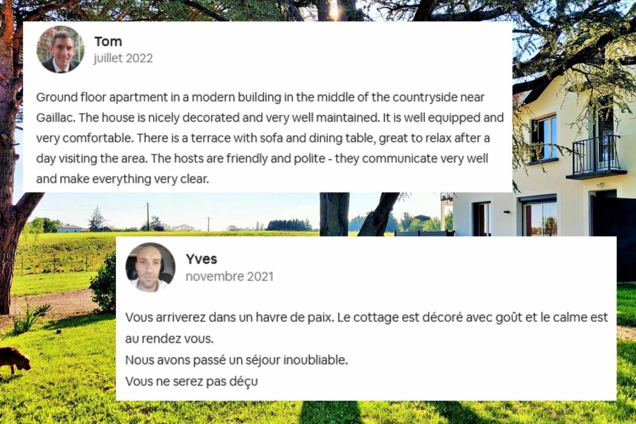 Le Cottage Duo Vigne Rouge&Primeur Gaillac entre Albi / Toulouse Brens  Extérieur photo